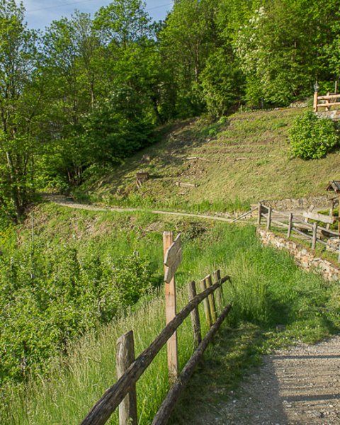 Marlinger Waalweg mit Geländer