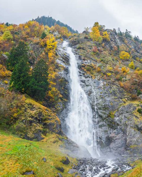 Partschinser Wasserfall im Herbst